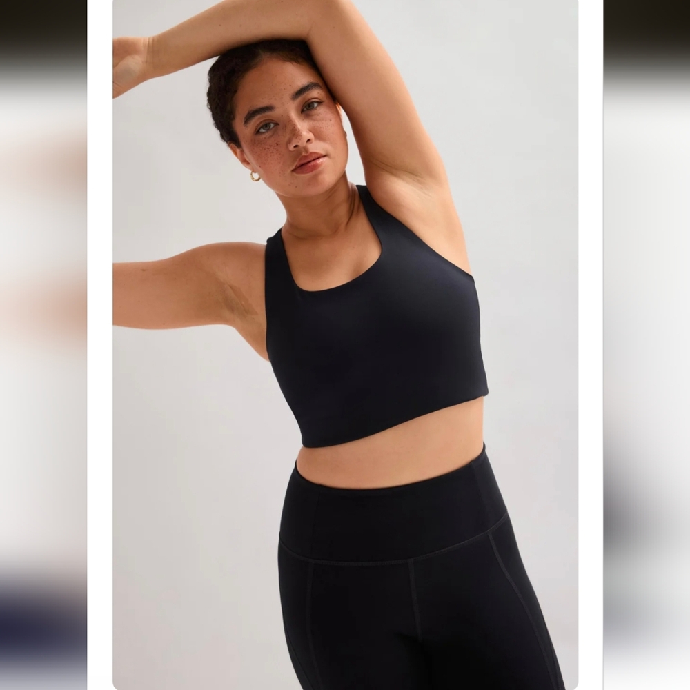 Girlfriend Collective Black Paloma Racerback Bra- XL - Picture 12 of 13